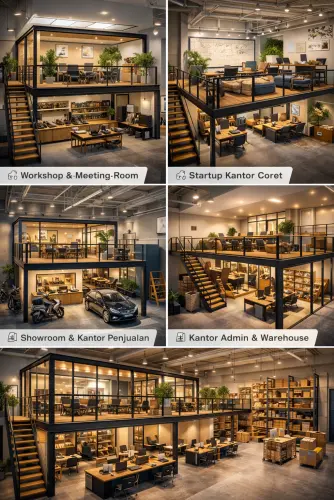 Mezzanine Ruang Kantor di Sindang Jaya